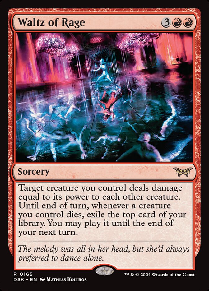 Waltz of Rage (Duskmourn: House of Horror)  - Foil | Good Games North