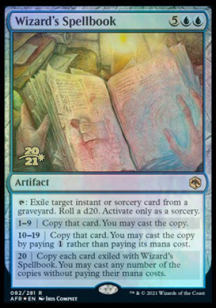 Wizard's Spellbook [Dungeons & Dragons: Adventures in the Forgotten Realms Prerelease Promos] | Good Games North