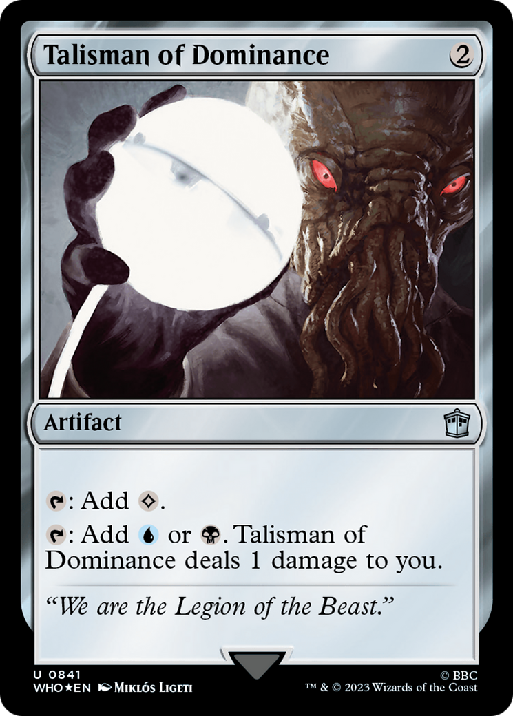 Talisman of Dominance (Surge Foil) [Doctor Who] | Good Games North
