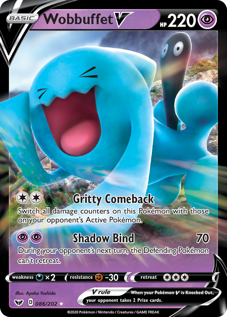 Wobbuffet V (086/202) [Sword & Shield: Base Set] | Good Games North