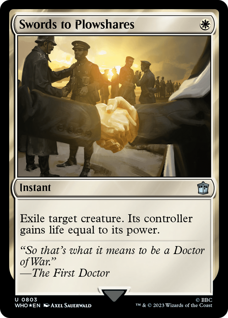 Swords to Plowshares (Surge Foil) [Doctor Who] | Good Games North