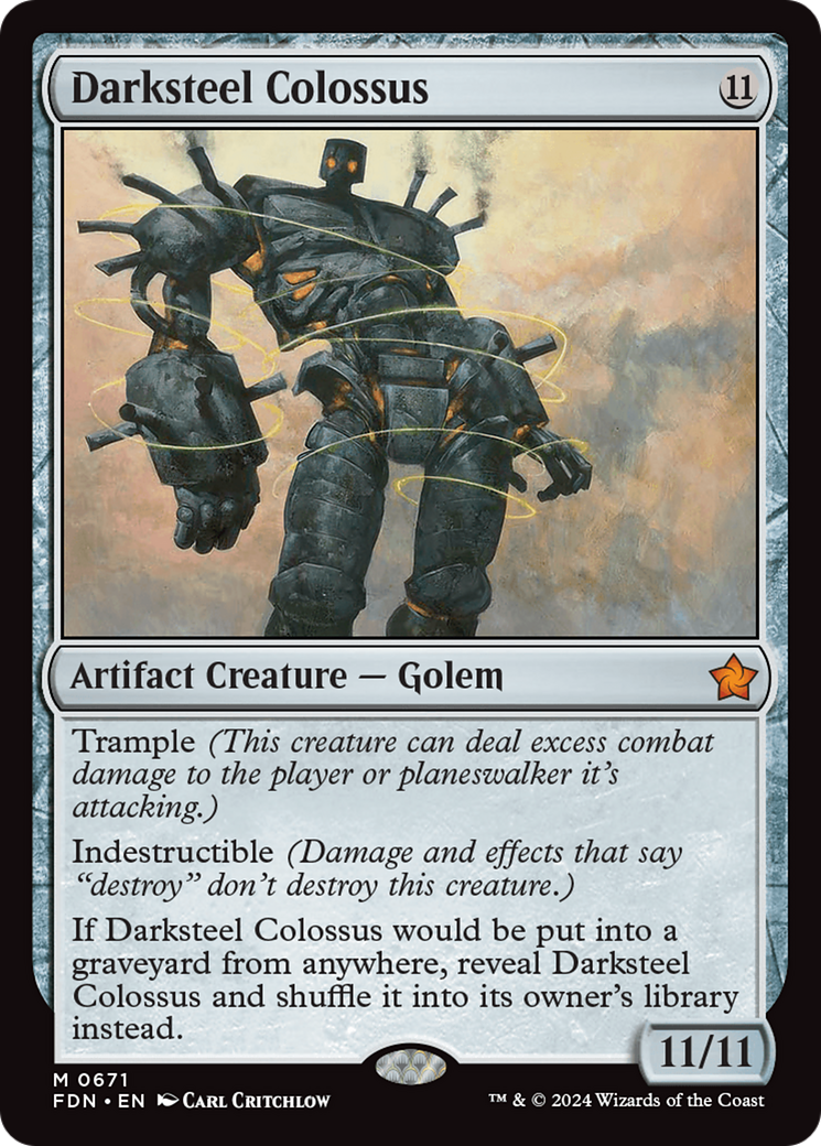 Darksteel Colossus [Foundations] | Good Games North
