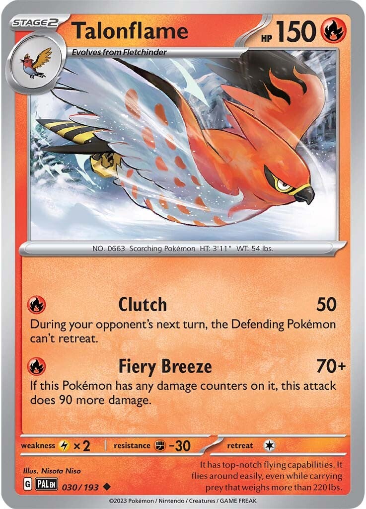 Talonflame (030/193) [Scarlet & Violet: Paldea Evolved] | Good Games North