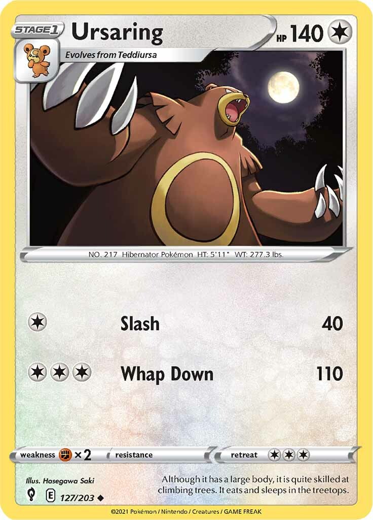 Ursaring (127/203) [Sword & Shield: Evolving Skies] | Good Games North
