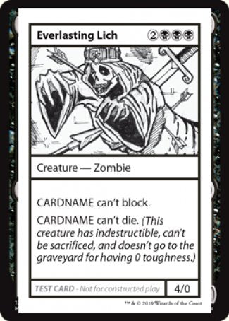 Everlasting Lich (2021 Edition) [Mystery Booster Playtest Cards] | Good Games North