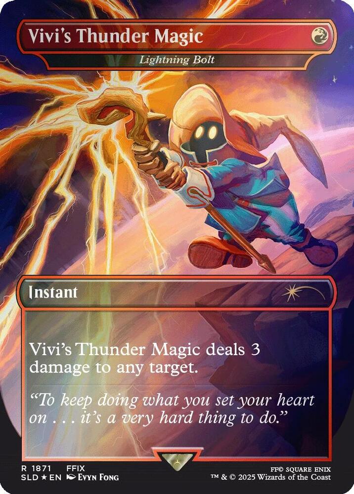 Vivis Thunder Magic Lightning Bolt Rainbow Foil (Secret Lair Drop Series)  - undefined | Good Games North