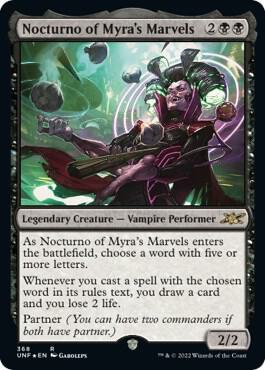 Nocturno of Myras Marvels Galaxy Foil (Unfinity)  - undefined | Good Games North