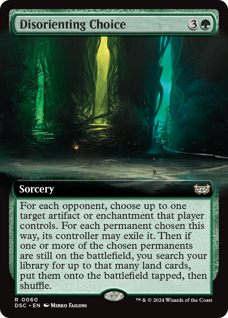 Disorienting Choice (Extended Art) [Duskmourn: House of Horror Commander] | Good Games North