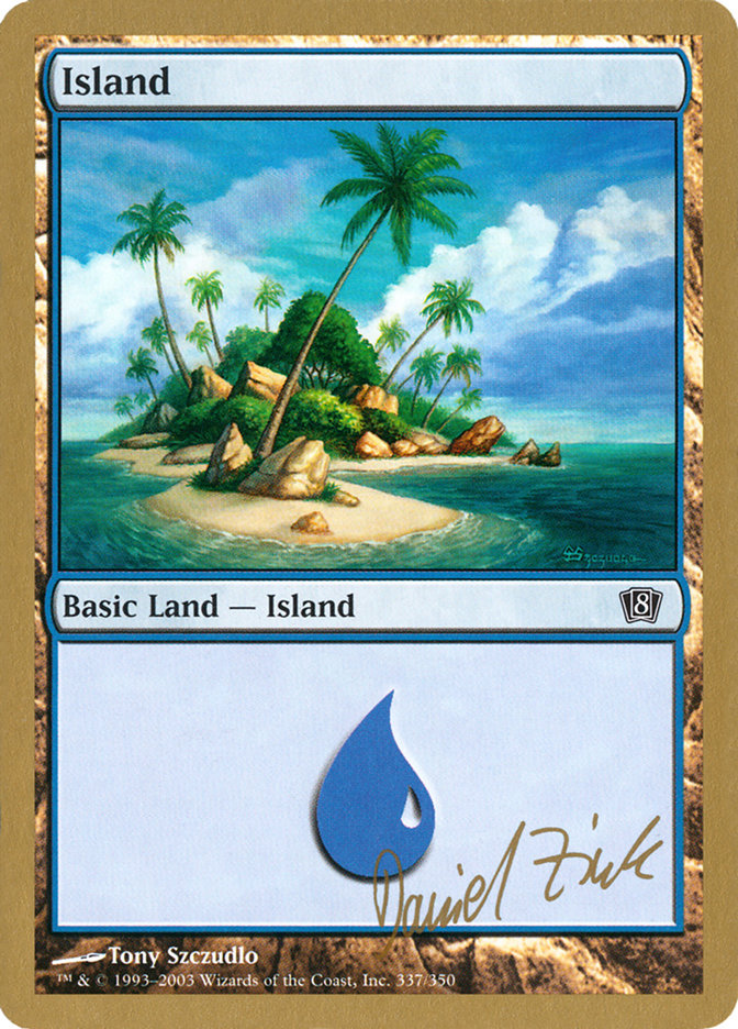 Island (dz337) (Daniel Zink) [World Championship Decks 2003] | Good Games North