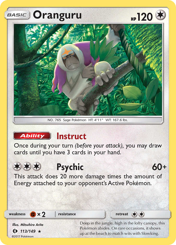 Oranguru (113/149) [Sun & Moon: Base Set] | Good Games North