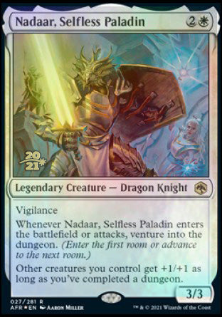 Nadaar, Selfless Paladin [Dungeons & Dragons: Adventures in the Forgotten Realms Prerelease Promos] | Good Games North