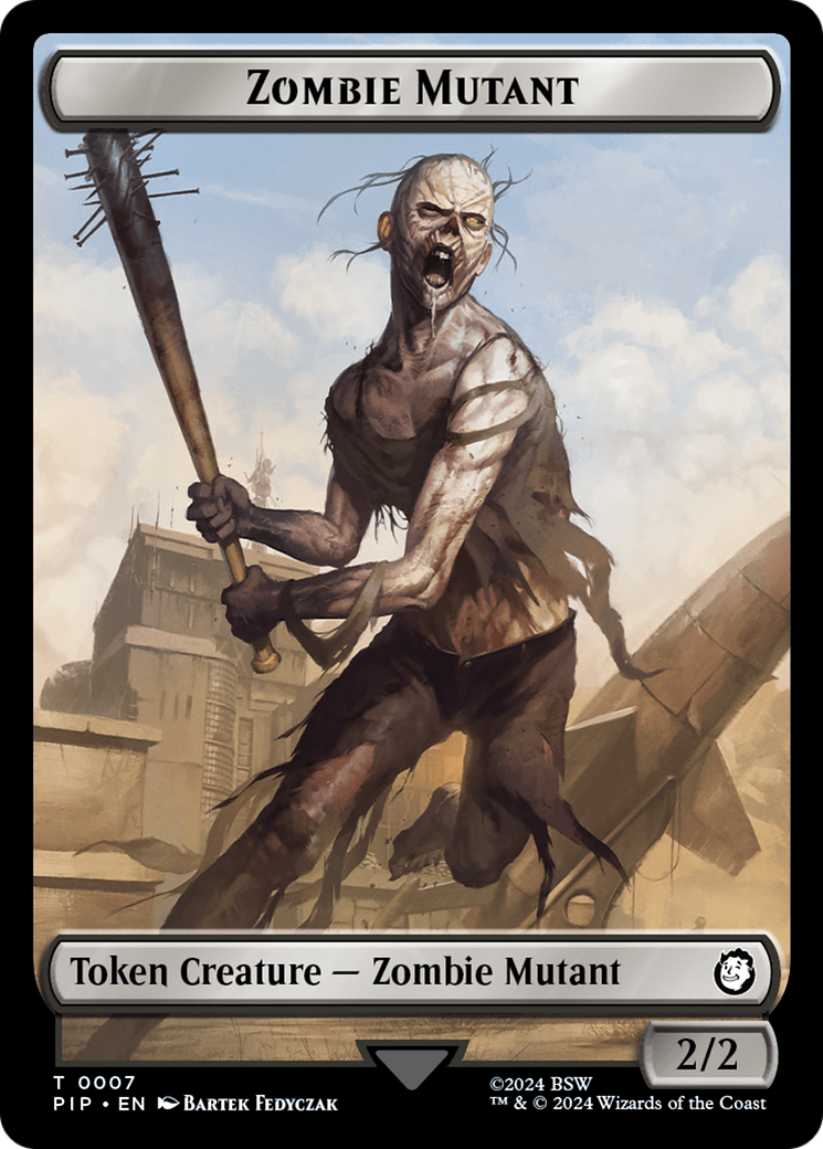 Zombie Mutant // Copy Double-Sided Token [Fallout Tokens] | Good Games North