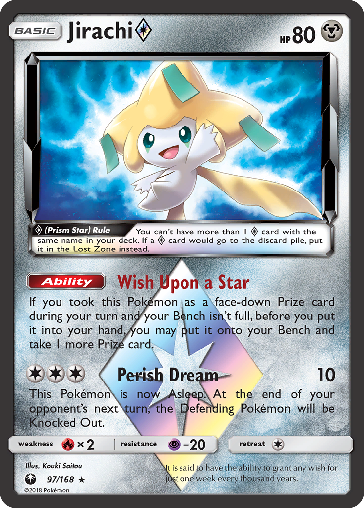 Jirachi (97/168) (Prism Star) [Sun & Moon: Celestial Storm] | Good Games North
