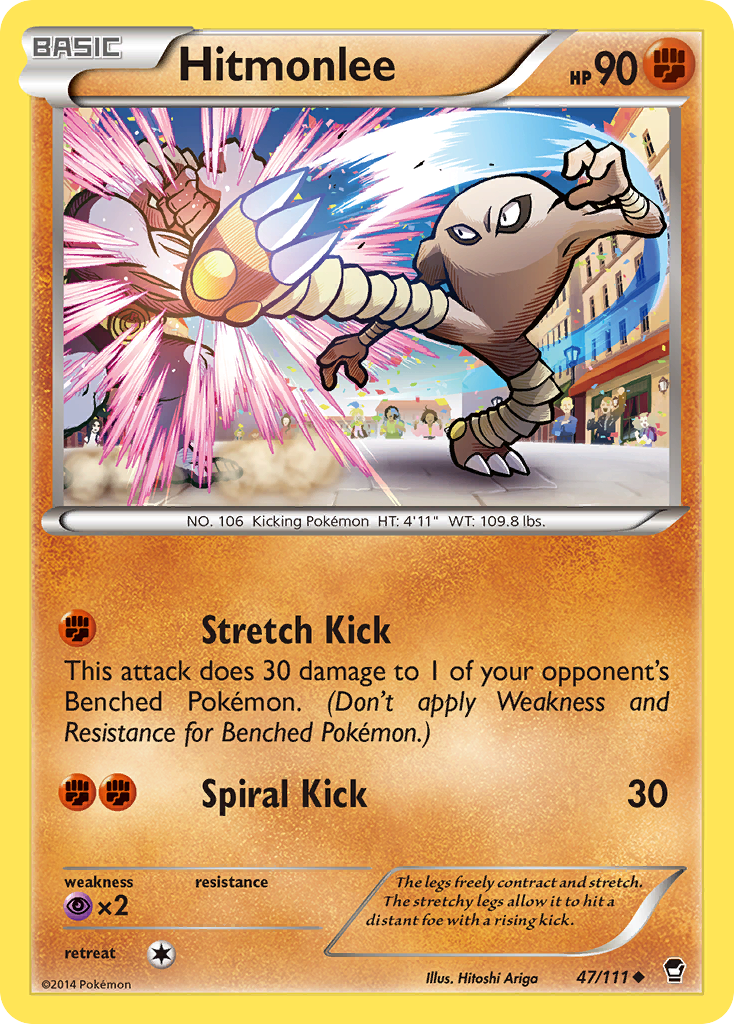Hitmonlee (47/111) [XY: Furious Fists] | Good Games North