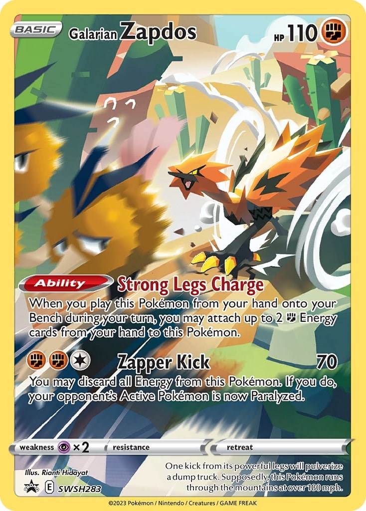 Galarian Zapdos (SWSH283) [Sword & Shield: Black Star Promos] | Good Games North