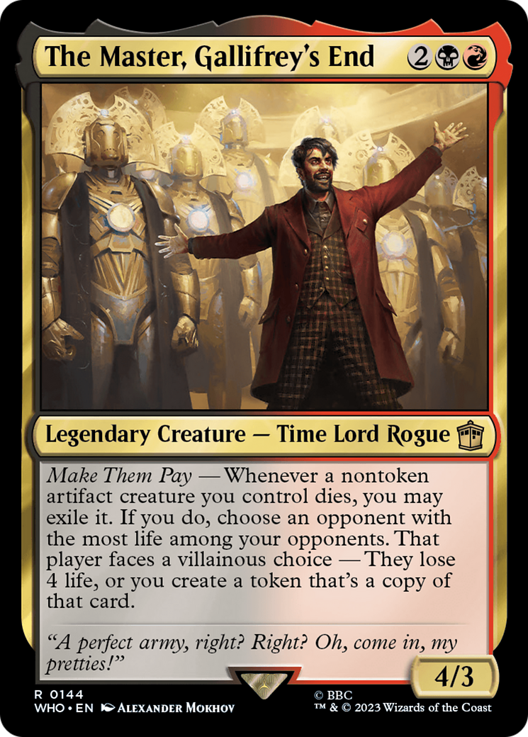 The Master, Gallifrey's End [Doctor Who] | Good Games North
