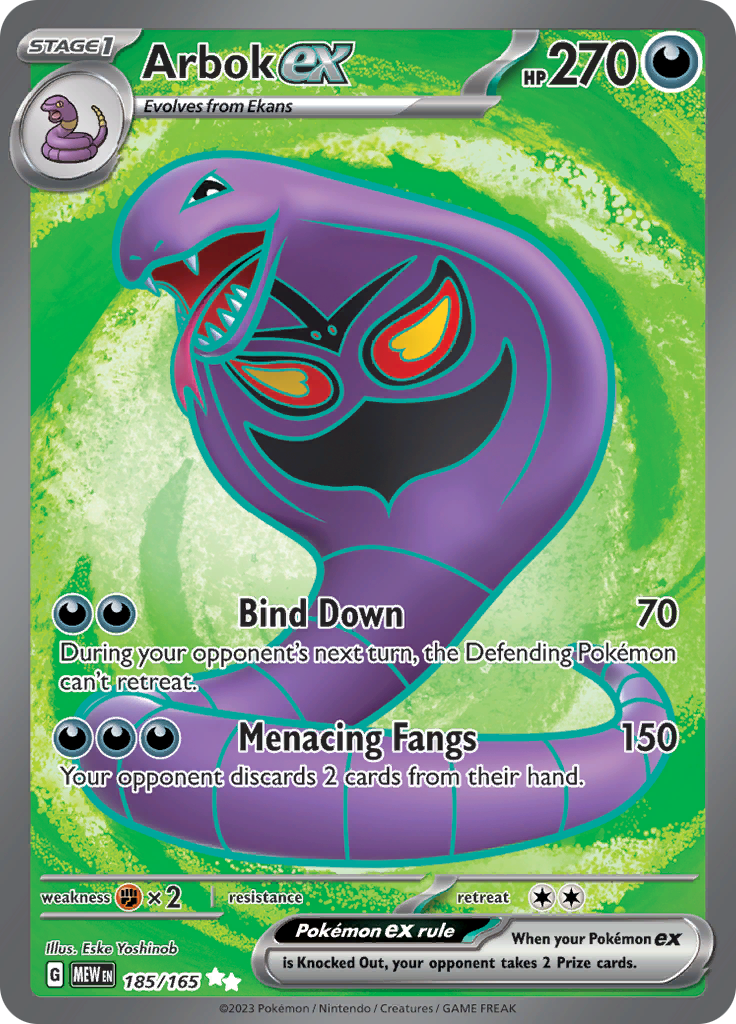 Arbok ex (185/165) [Scarlet & Violet 151] | Good Games North