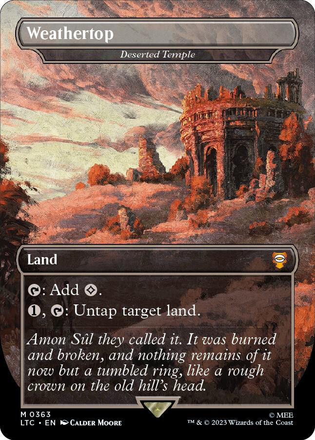 Weathertop - Deserted Temple 363 (Commander: The Lord of the Rings: Tales of Middle-earth)  - Borderless | Good Games North