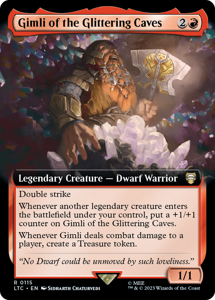 Gimli of the Glittering Caves (Extended Art) [The Lord of the Rings: Tales of Middle-Earth Commander] | Good Games North