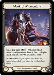 Mask of Momentum [U-WTR079] (Welcome to Rathe Unlimited)  Unlimited Rainbow Foil | Good Games North