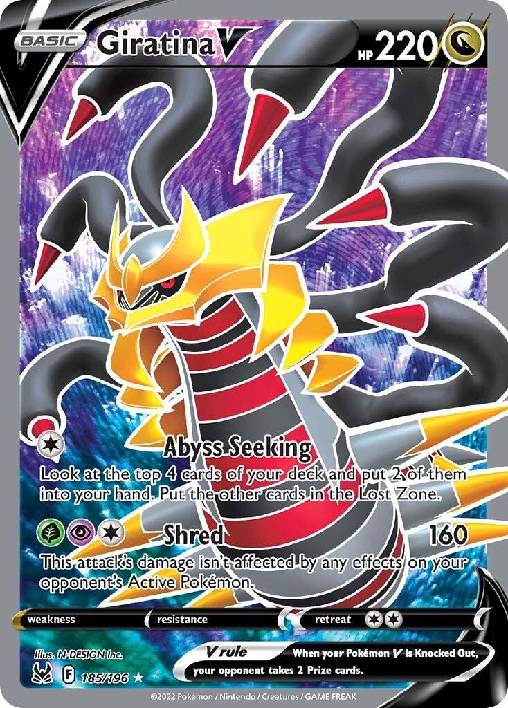 Giratina V (185/196) [Sword & Shield: Lost Origin] | Good Games North
