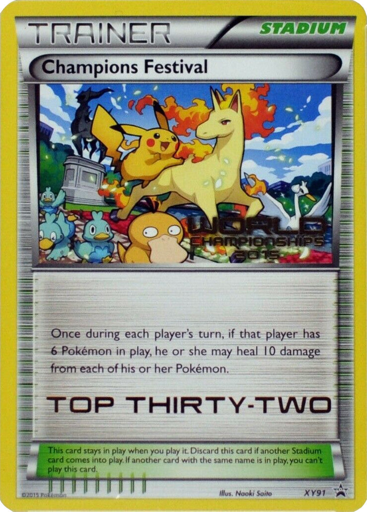 Champions Festival (XY91) (2015 Top Thirty-Two) [XY: Black Star Promos] | Good Games North