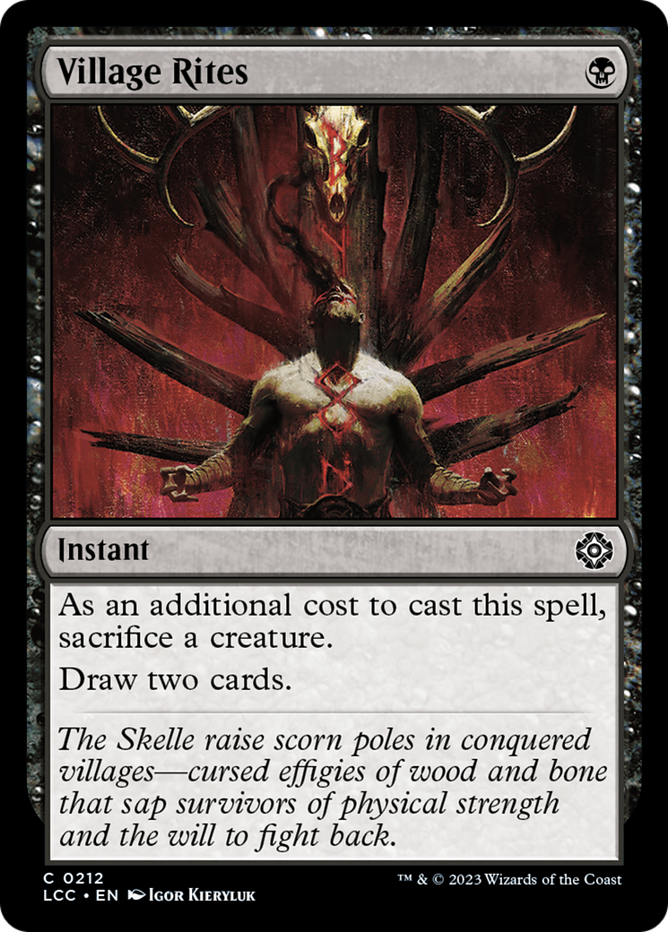 Village Rites [The Lost Caverns of Ixalan Commander] | Good Games North