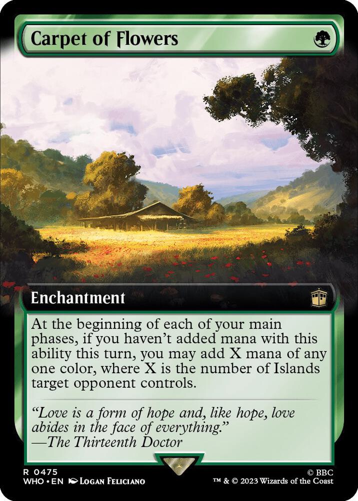 Carpet of Flowers 475/331 (Universes Beyond: Doctor Who)  - Extended Art Foil | Good Games North