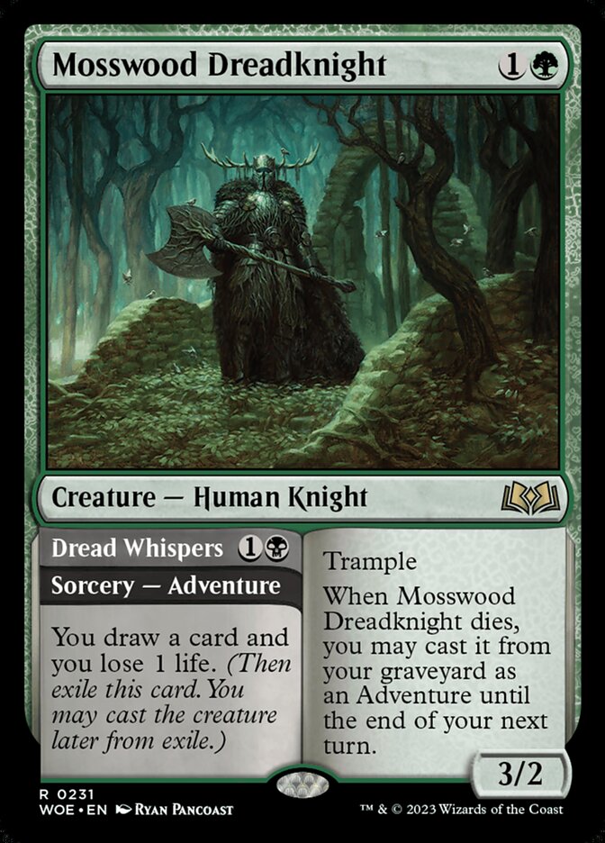 Mosswood Dreadknight // Dread Whispers (Wilds of Eldraine)  | Good Games North