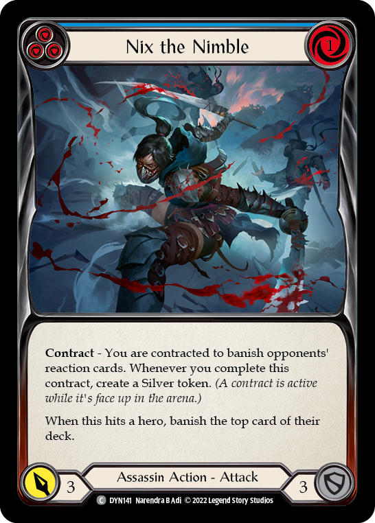 Nix the Nimble (Blue) [DYN141] (Dynasty)  Rainbow Foil | Good Games North