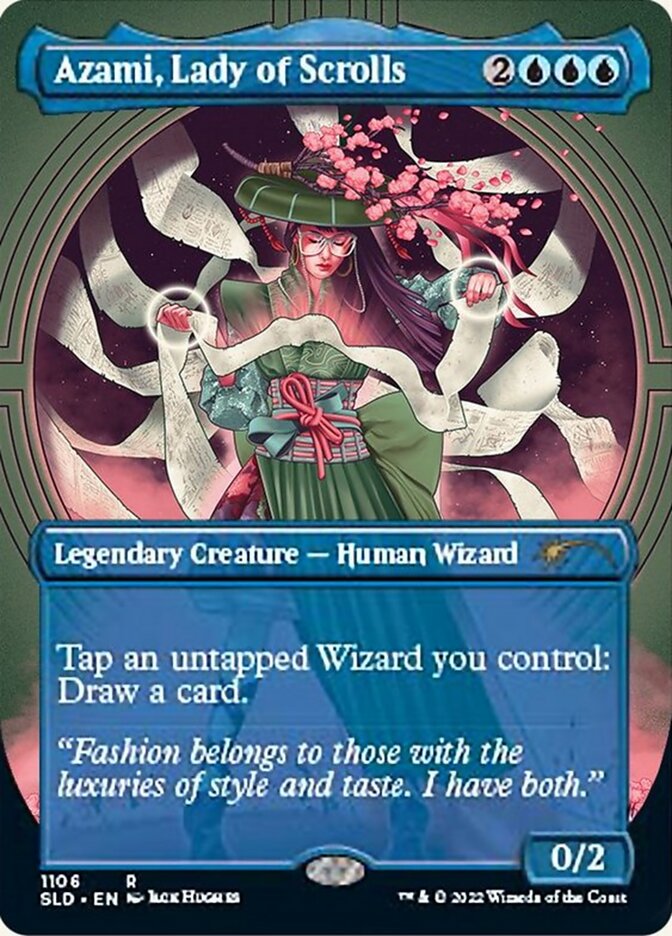Azami, Lady of Scrolls (Borderless) [Secret Lair Drop Series] | Good Games North