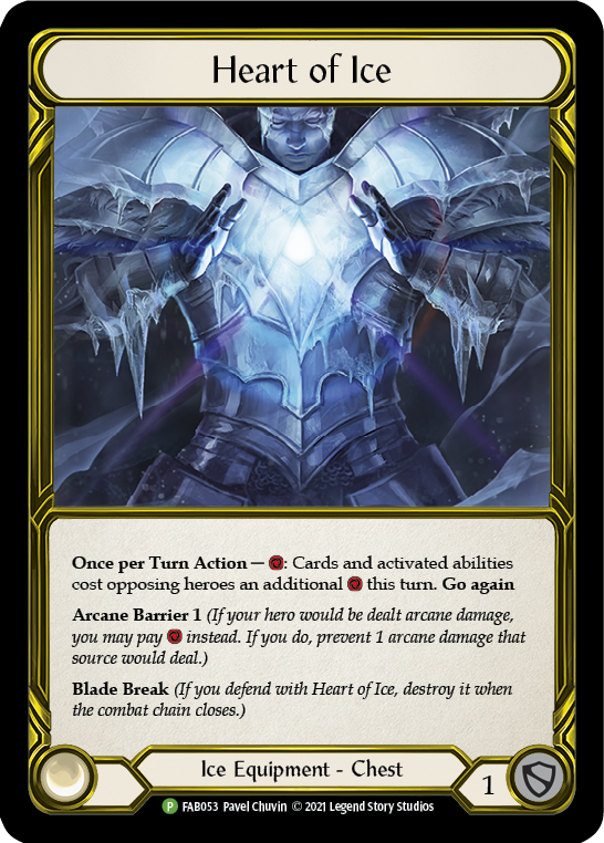 Heart of Ice (Golden) [FAB053] (Promo)  Cold Foil | Good Games North