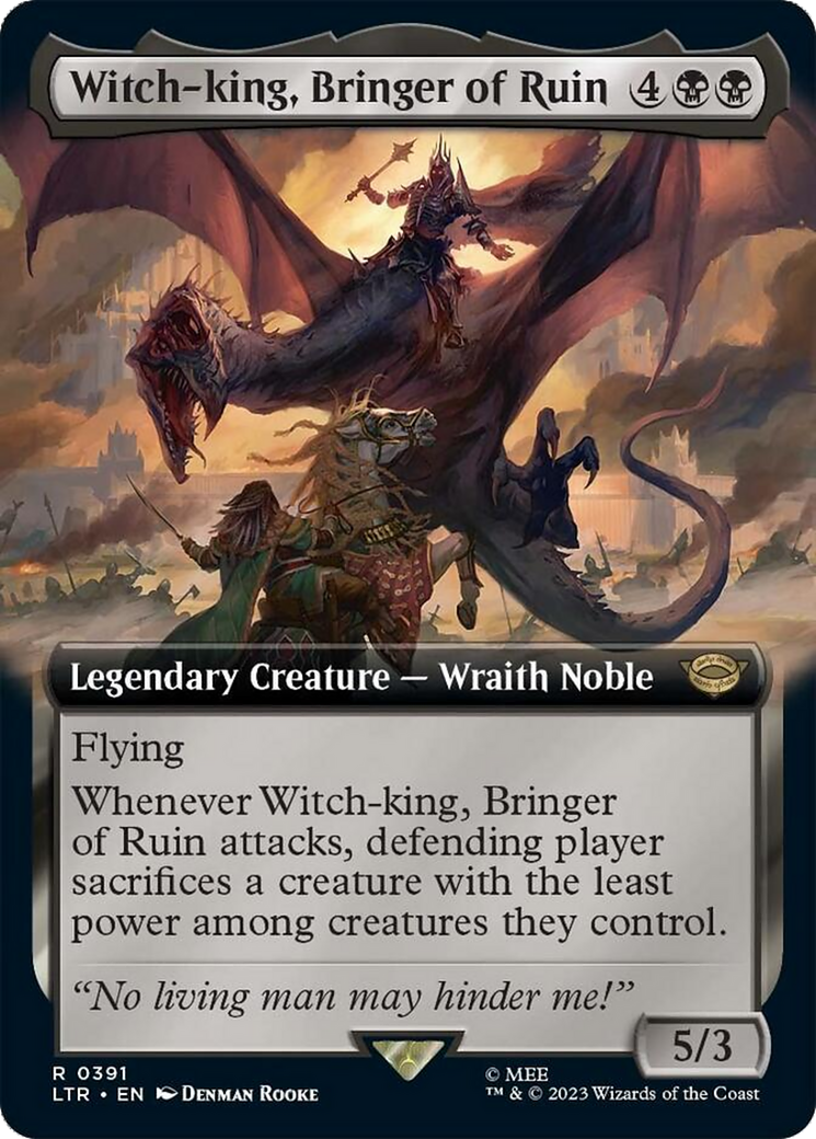 Witch-king, Bringer of Ruin (Extended Alternate Art) [The Lord of the Rings: Tales of Middle-Earth] | Good Games North