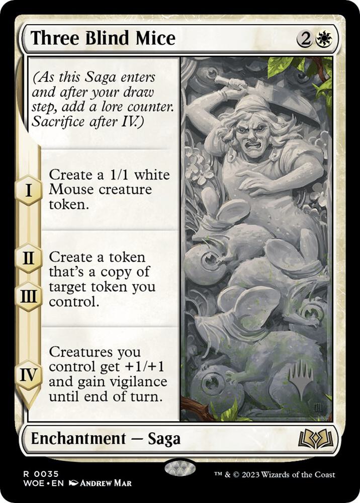 Three Blind Mice (Promo Pack: Wilds of Eldraine)  - Foil | Good Games North