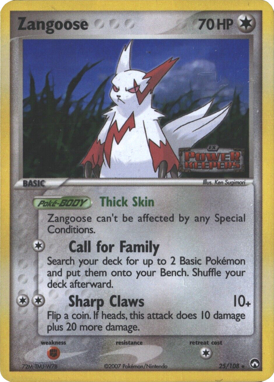 Zangoose (25/108) (Stamped) [EX: Power Keepers] | Good Games North