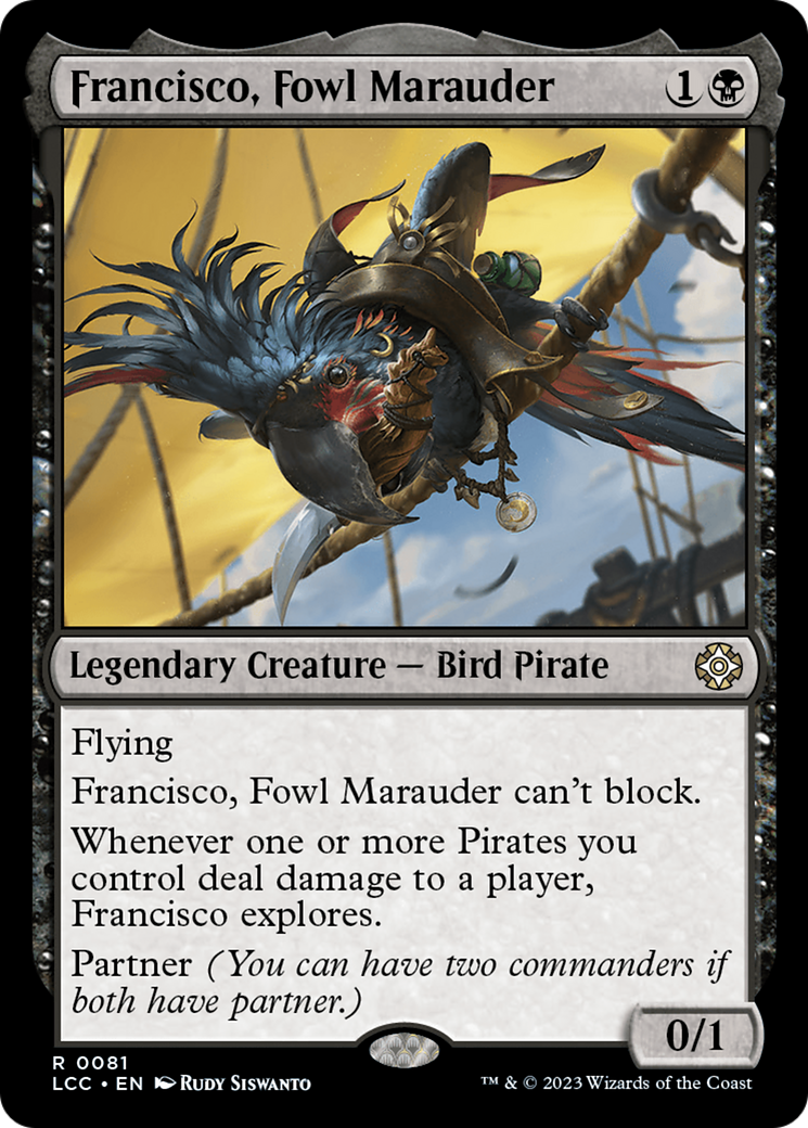 Francisco, Fowl Marauder [The Lost Caverns of Ixalan Commander] | Good Games North