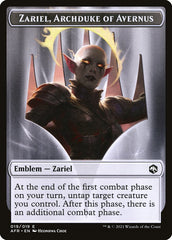 Spider // Zariel, Archduke of Avernus Emblem Double-Sided Token [Dungeons & Dragons: Adventures in the Forgotten Realms Tokens] | Good Games North