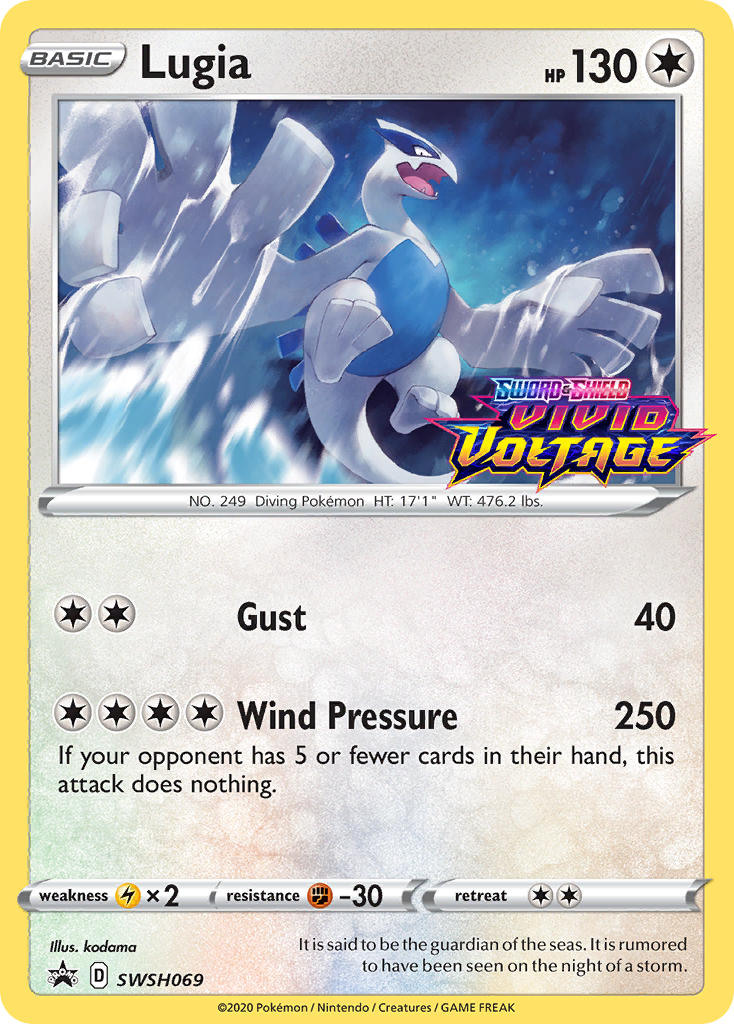 Lugia (SWSH069) (Prerelease Promo) [Sword & Shield: Black Star Promos] | Good Games North