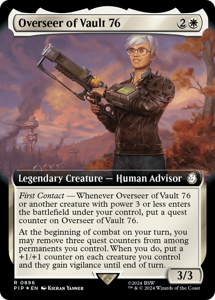 Overseer of Vault 76 (Extended Art) (Surge Foil) [Fallout] | Good Games North