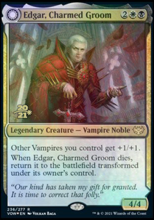 Edgar, Charmed Groom // Edgar Markov's Coffin [Innistrad: Crimson Vow Prerelease Promos] | Good Games North
