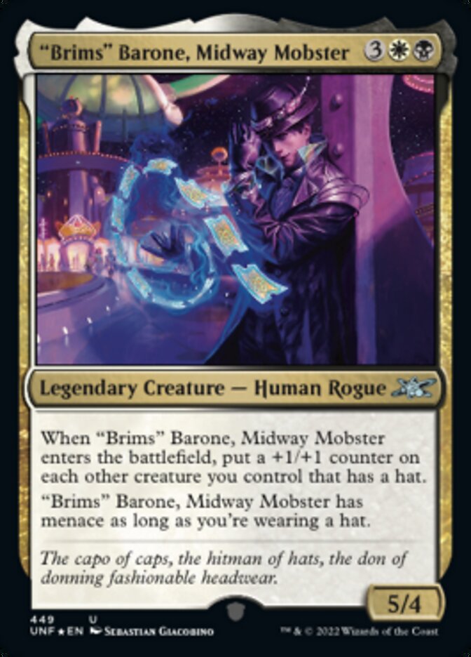 "Brims" Barone, Midway Mobster (Galaxy Foil) [Unfinity] | Good Games North
