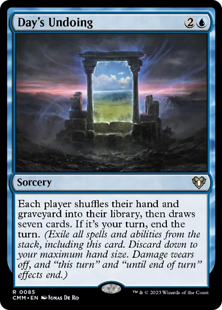 Day's Undoing [Commander Masters] | Good Games North