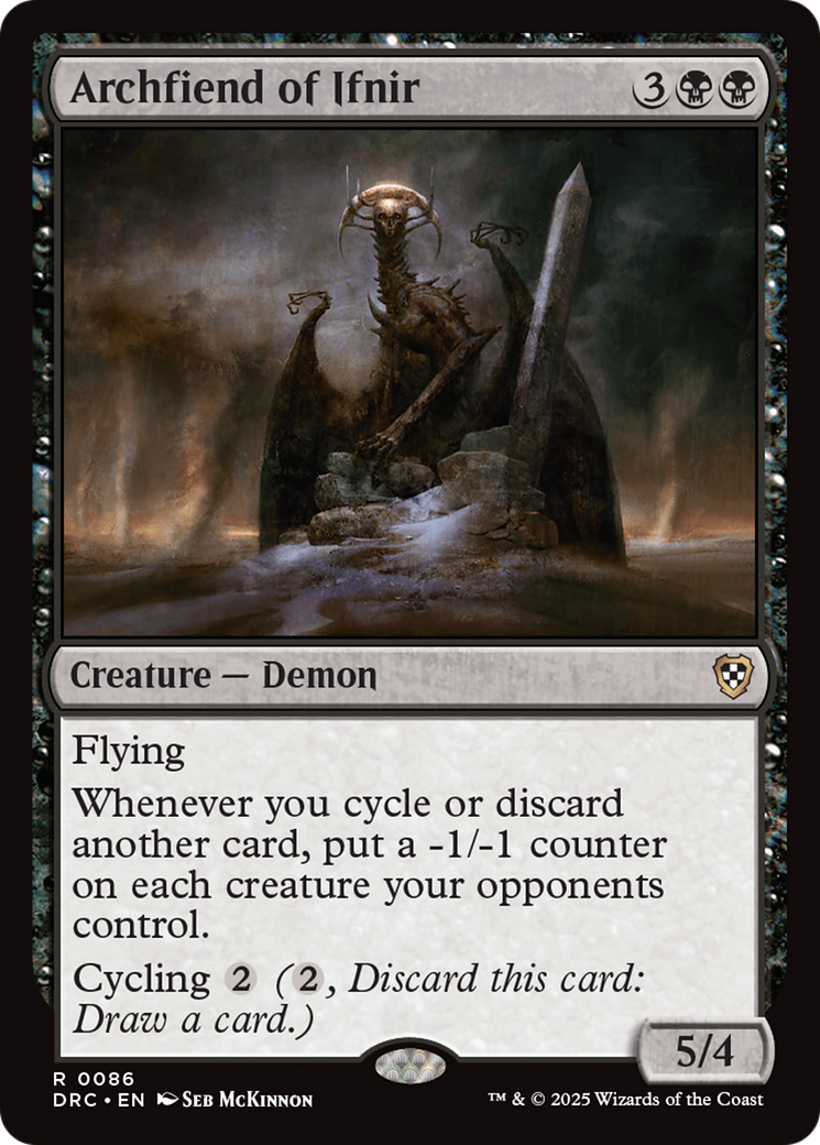 Archfiend of Ifnir [Aetherdrift Commander] | Good Games North