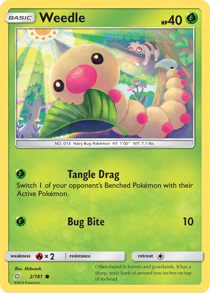 Weedle (2/181) [Sun & Moon: Team Up] | Good Games North