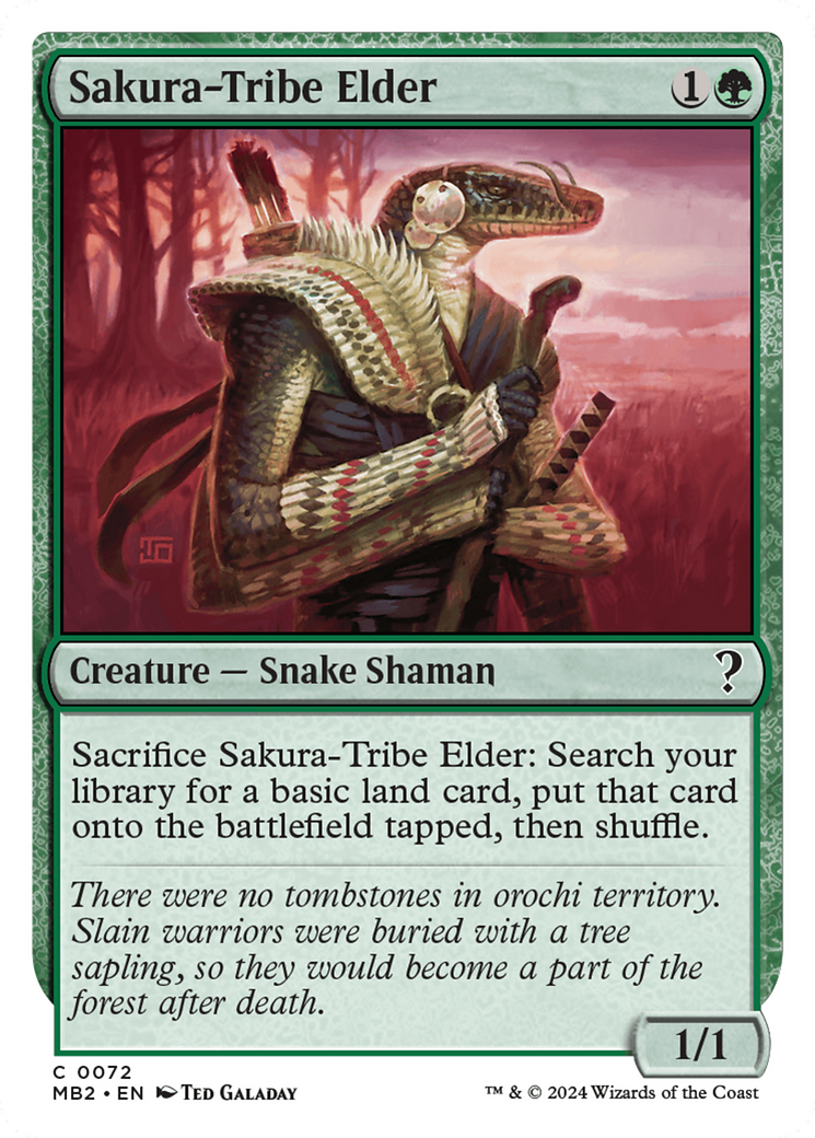 Sakura-Tribe Elder (White Border) [Mystery Booster 2] | Good Games North