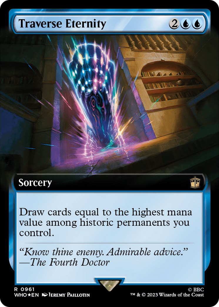 Traverse Eternity (Extended Art) (Surge Foil) [Doctor Who] | Good Games North