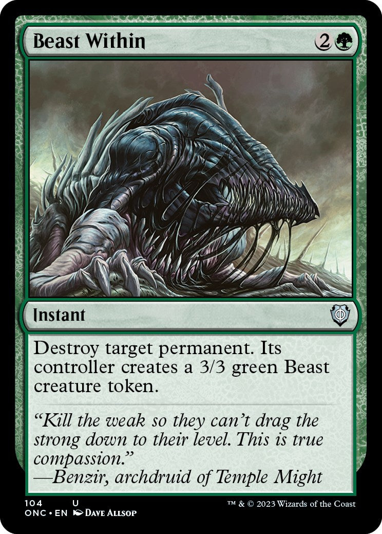 Beast Within [Phyrexia: All Will Be One Commander] | Good Games North