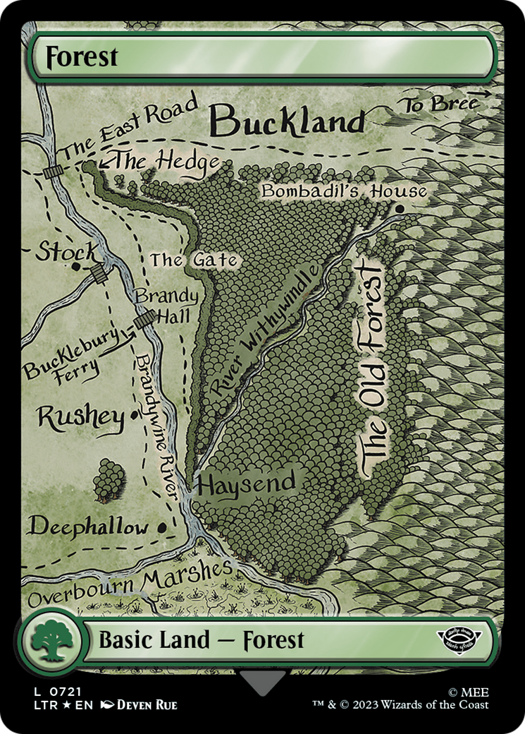 Forest (0721) (Surge Foil) [The Lord of the Rings: Tales of Middle-Earth] | Good Games North