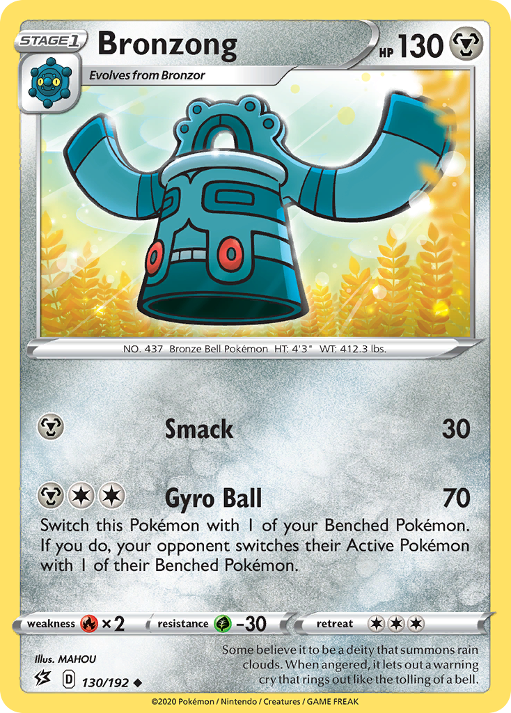Bronzong (130/192) [Sword & Shield: Rebel Clash] | Good Games North