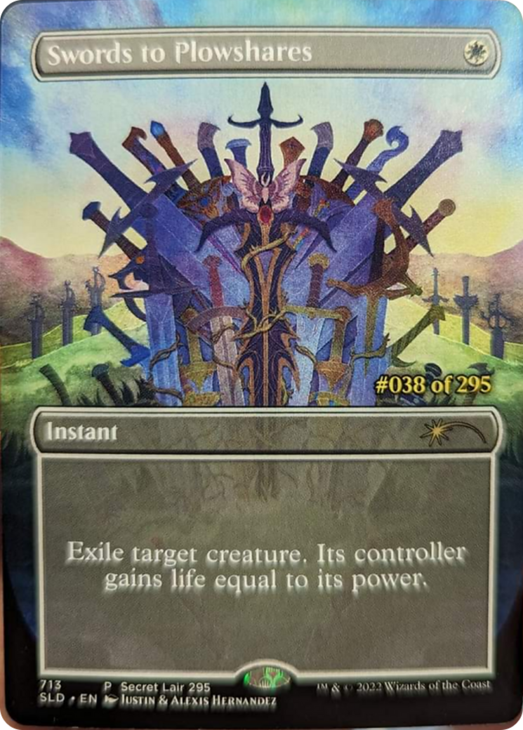 Swords to Plowshares (Serial Numbered) [Secret Lair Drop Series] | Good Games North